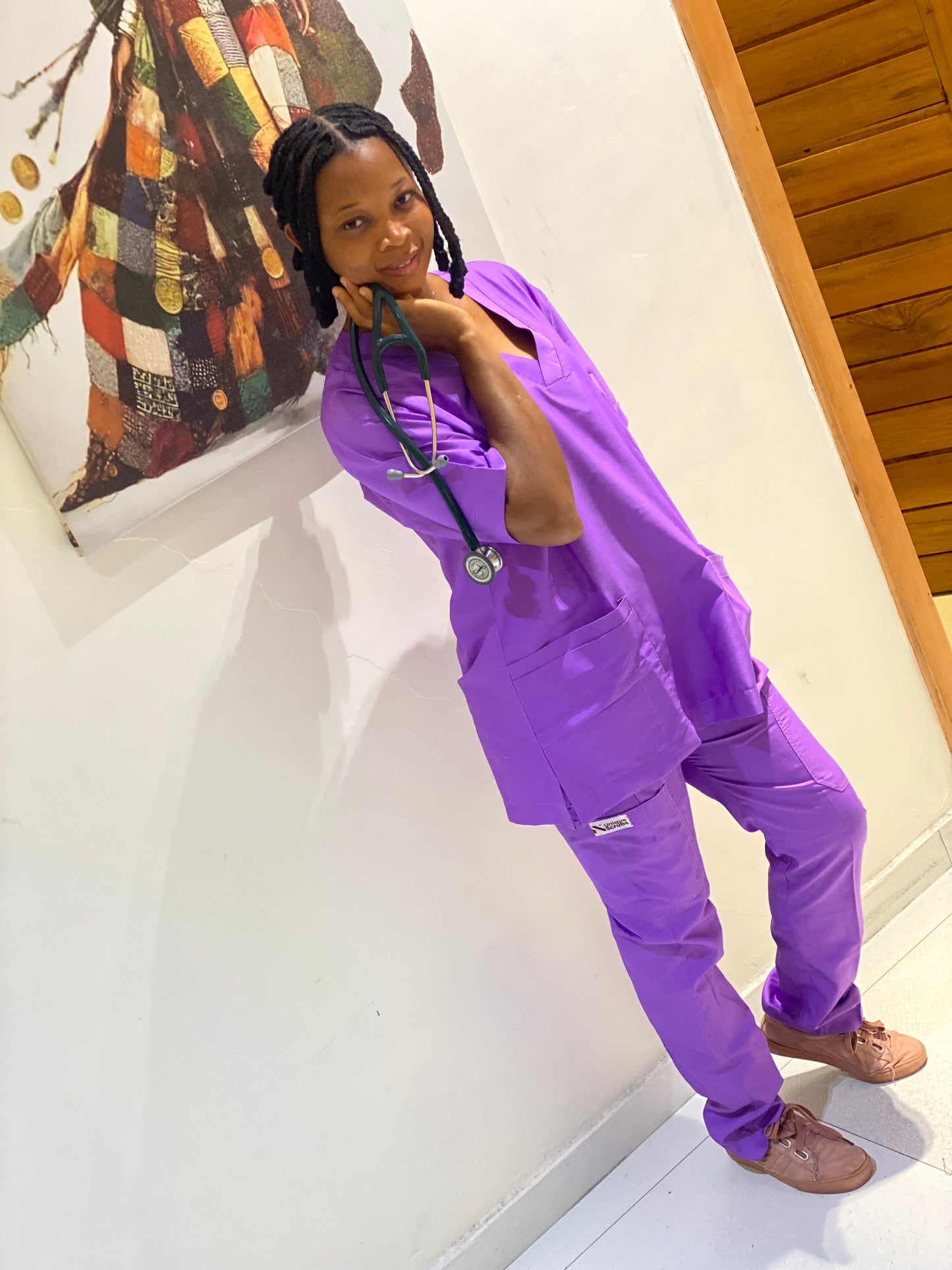 Monochrome Full Scrub Lilac