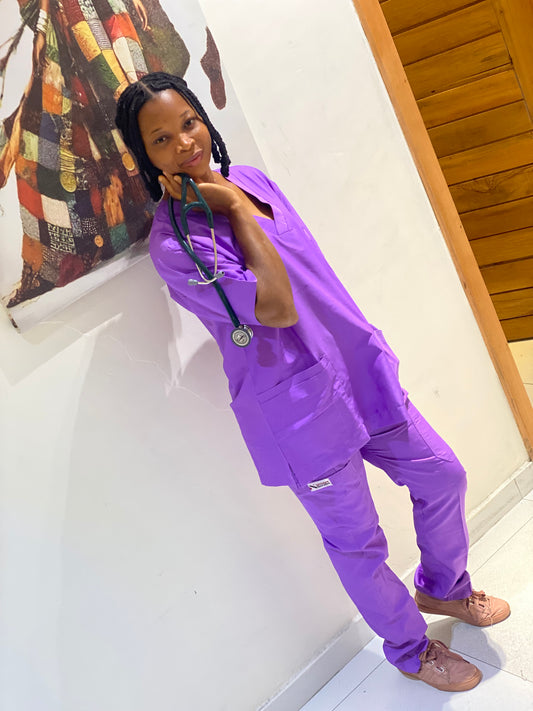 Monochrome Full Scrub Lilac