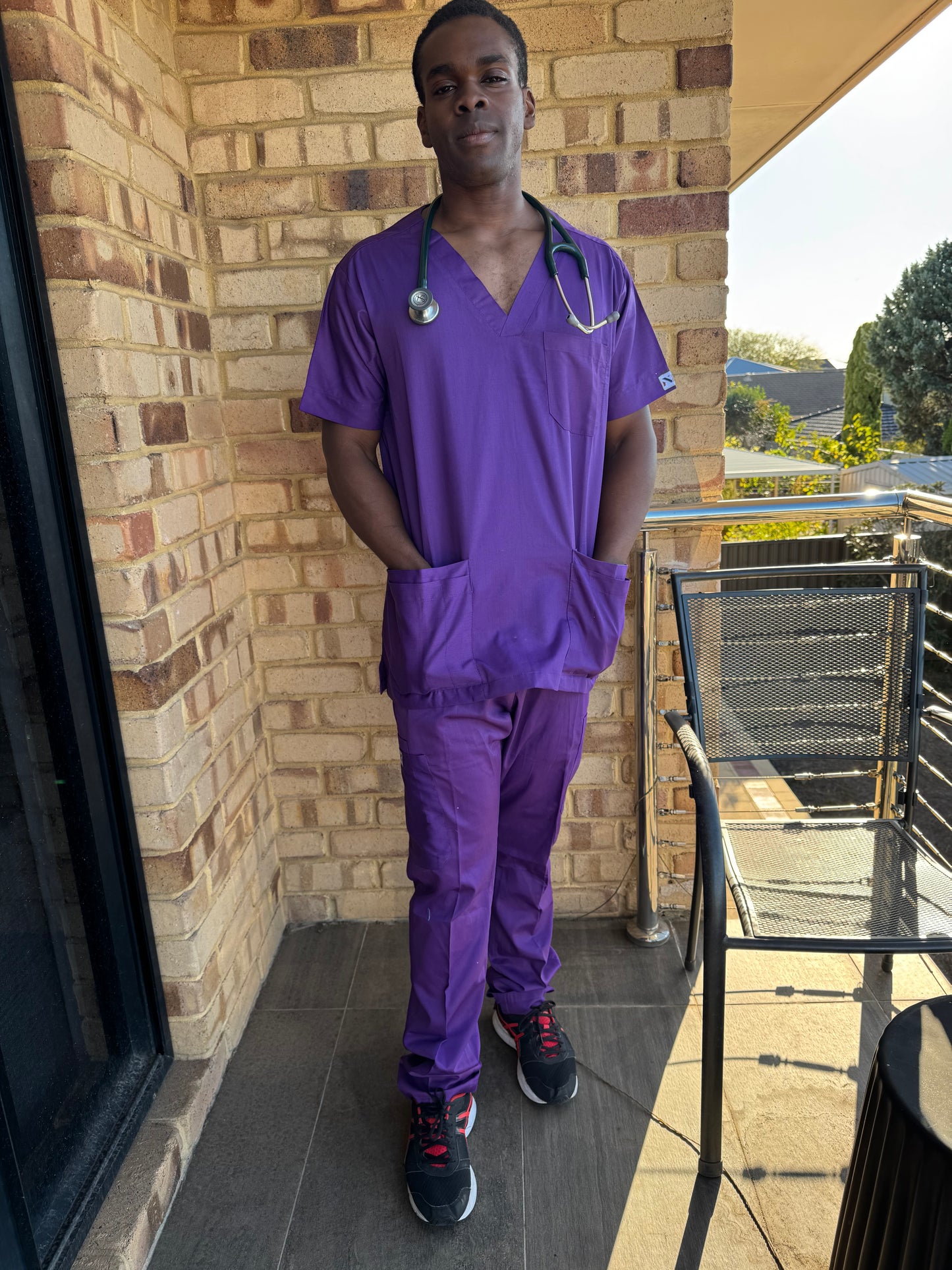 Monochrome Full Scrub Purple