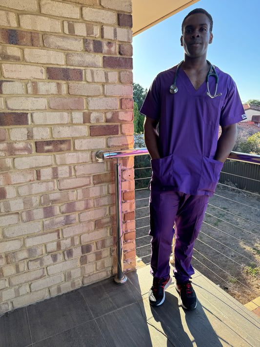 Monochrome Full Scrub Purple