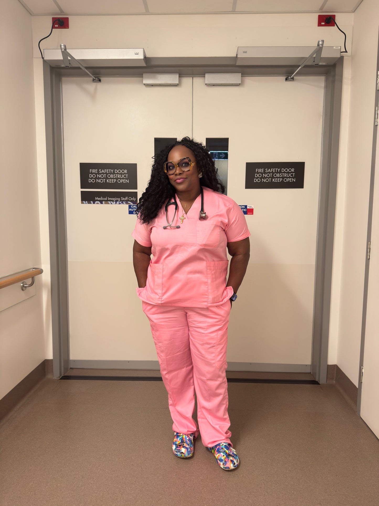Pink full set scrubs