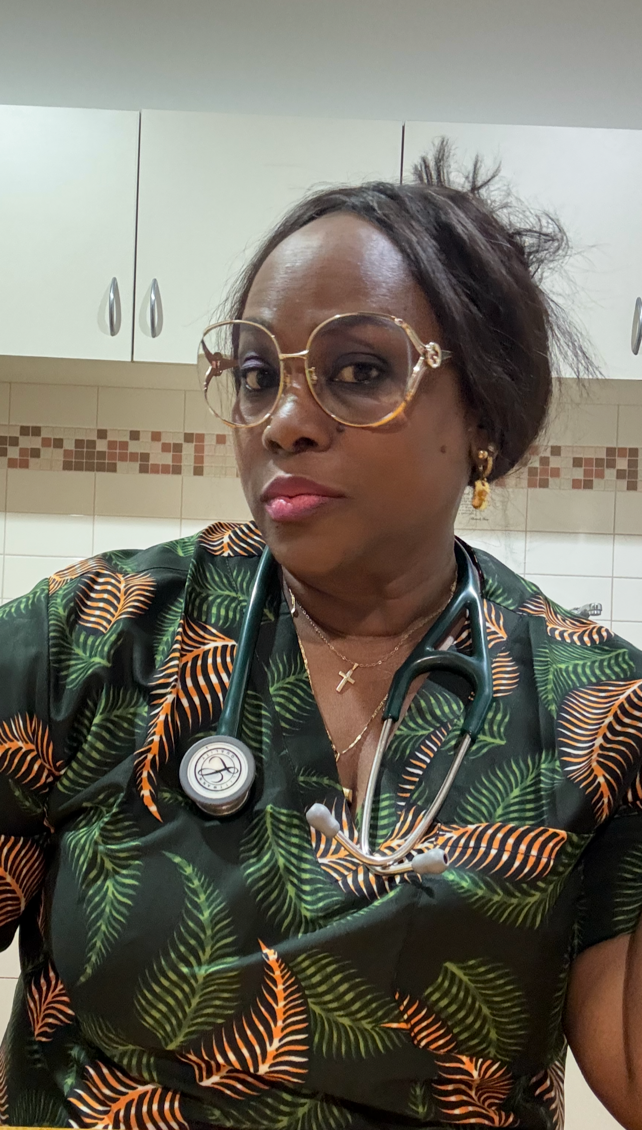 Green feathers Scrubs