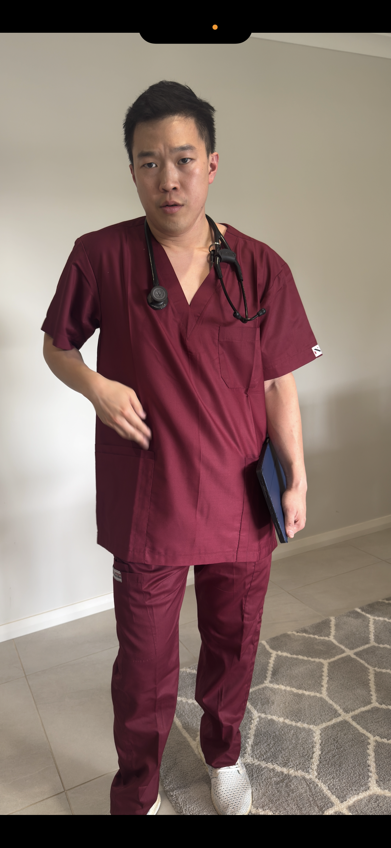 Monochrome Scrub Bottom