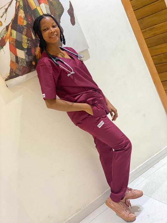 Monochrome Scrub Top