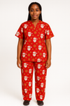 Christmas scrub Santa