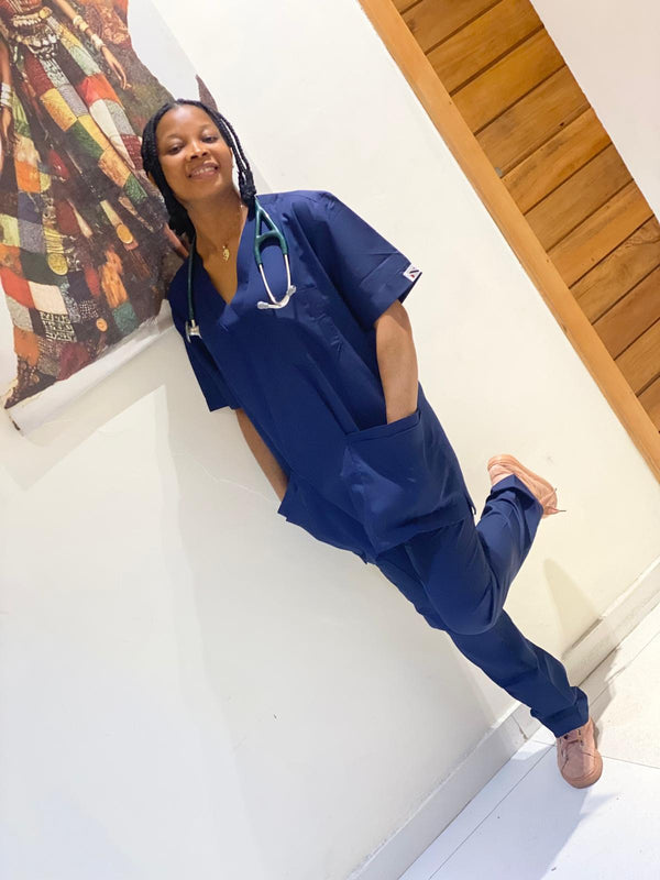 Monochrome Scrub Top