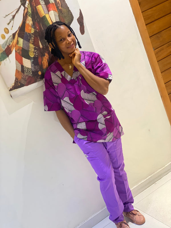 Purple Cone  Scrubs