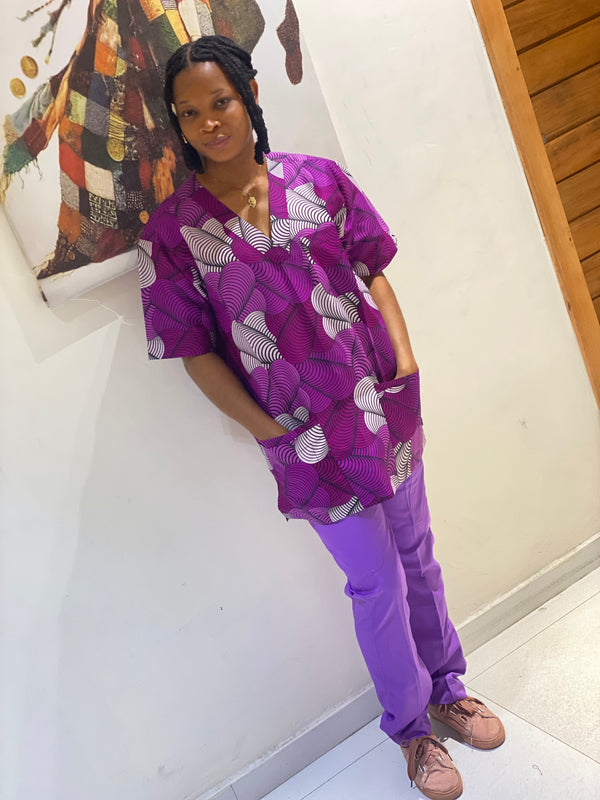 Purple Cone  Scrubs