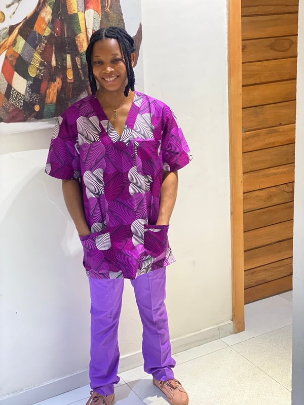 Purple Cone  Scrubs