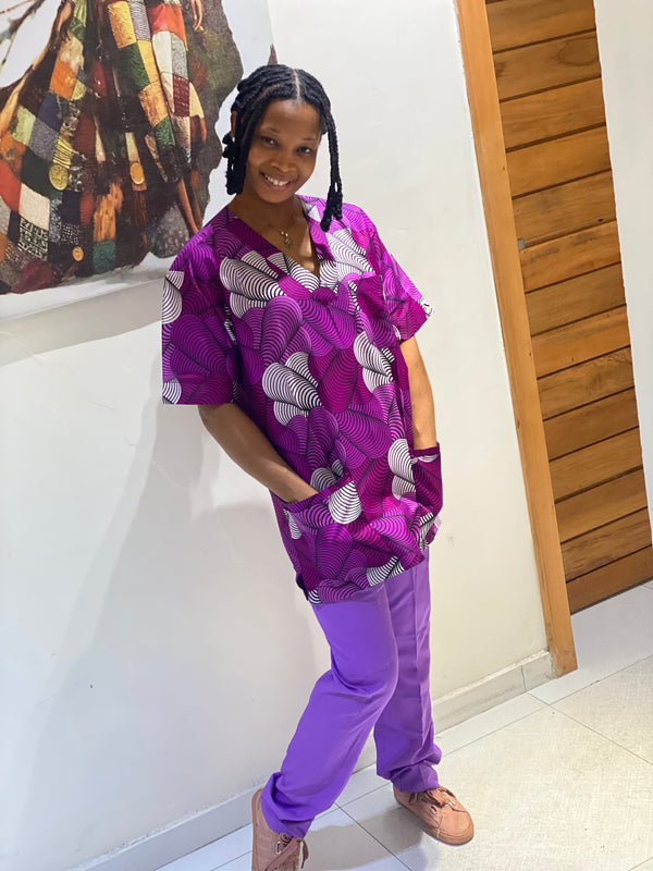 Purple Cone  Scrubs