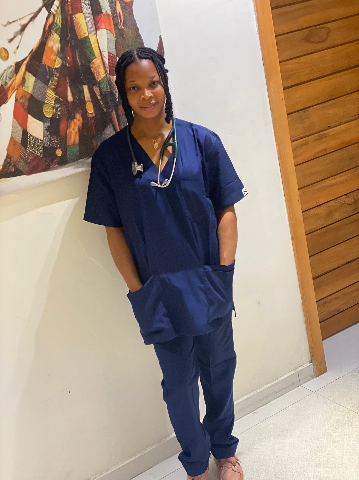 Monochrome Full Scrub Blue