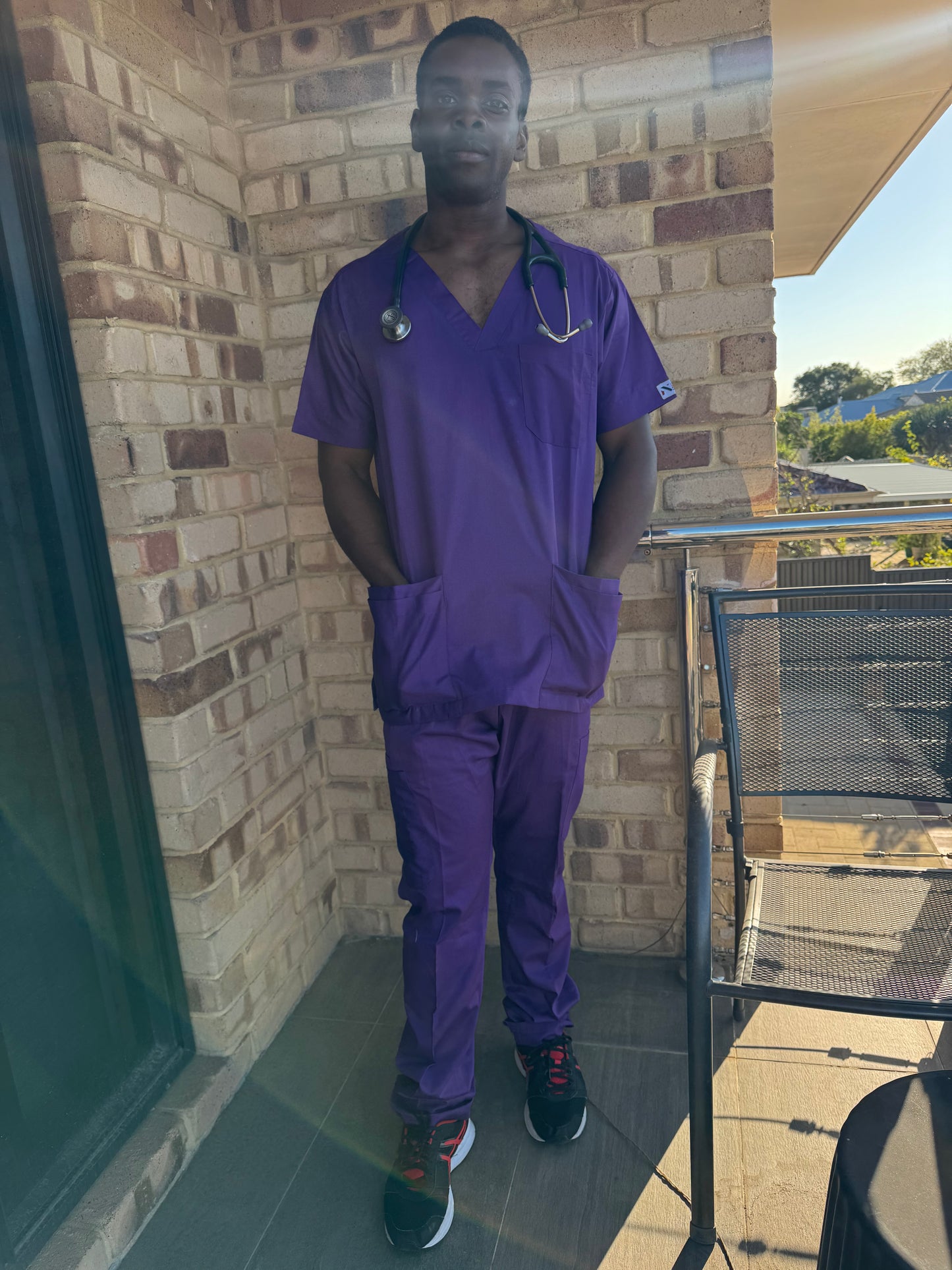 Monochrome Full Scrub Purple