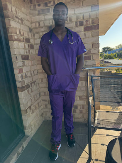 Monochrome Full Scrub Purple