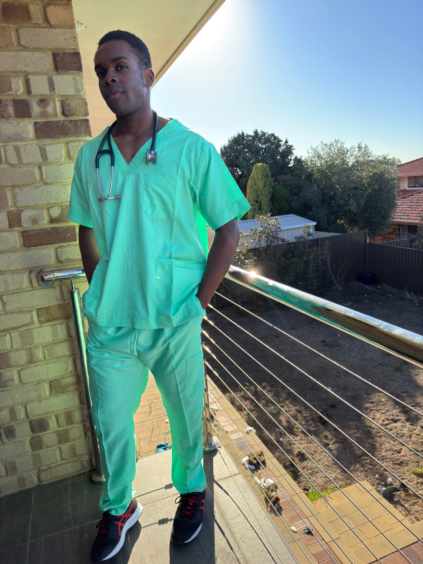 Monochrome Full Scrub Mint green