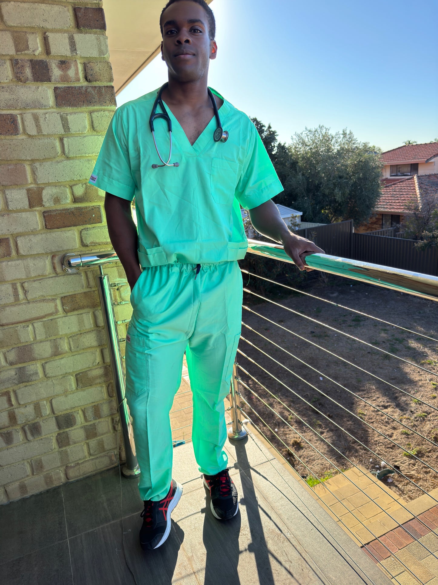 Monochrome Full Scrub Mint green