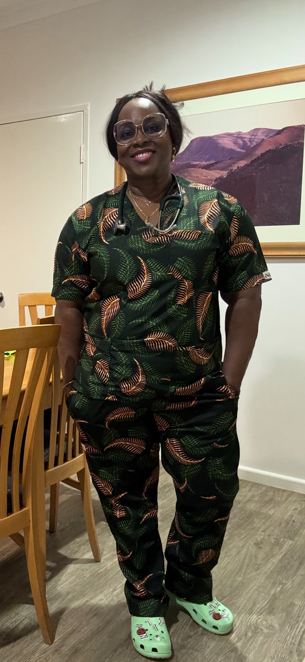 Green feathers  Scrubs