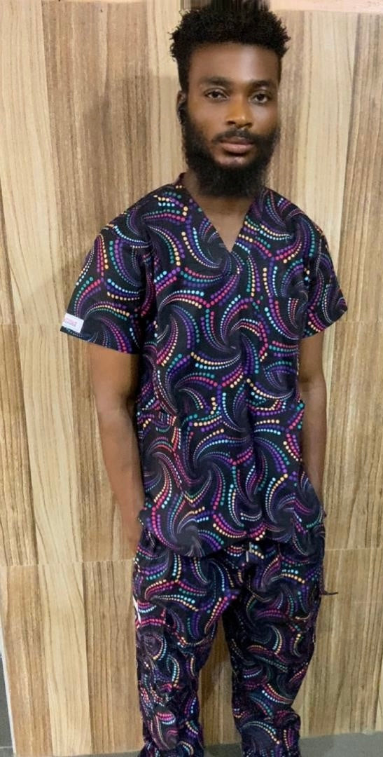 Multicoloured spiral set