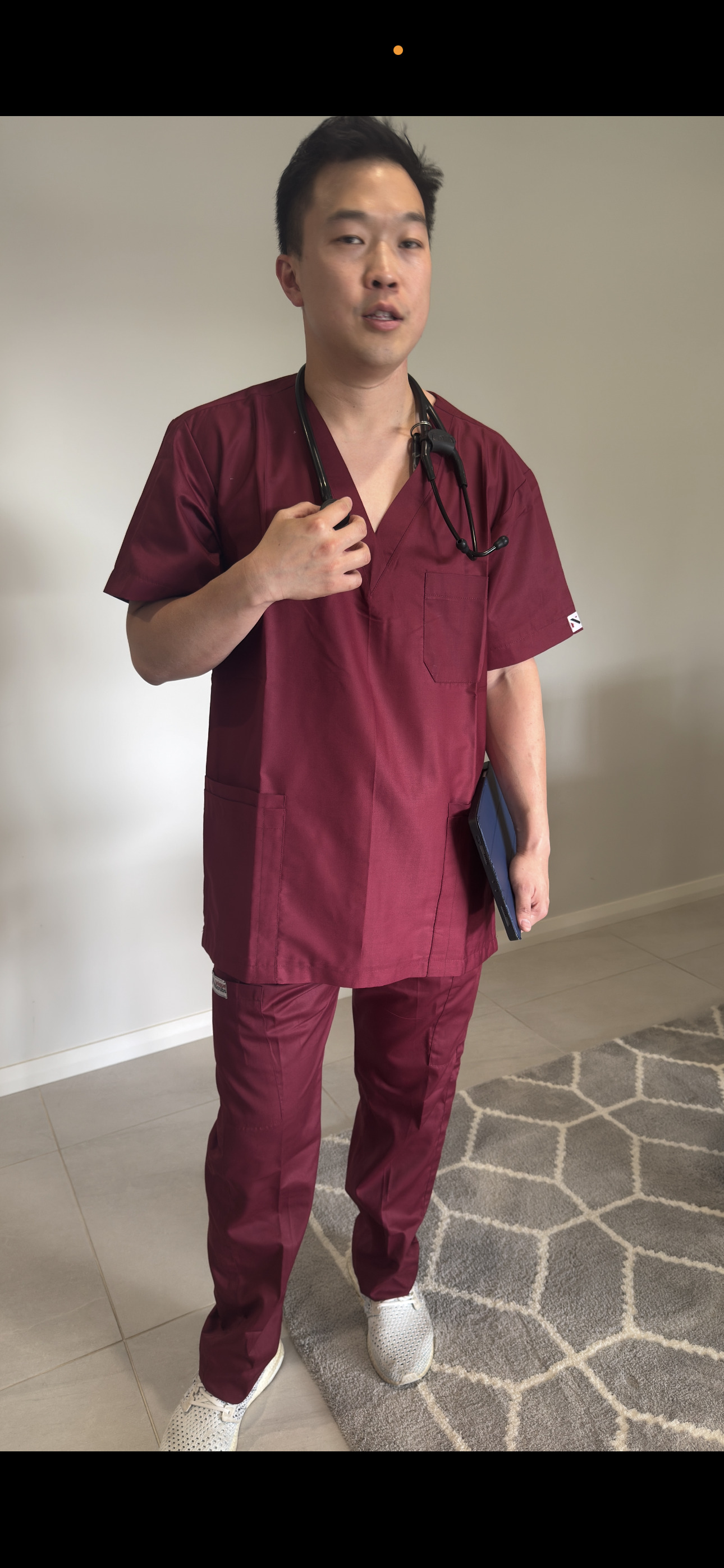 Monochrome Scrub Bottom