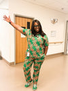 Green Peach Leaf Scrubs