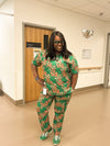 Green Peach Leaf Scrubs