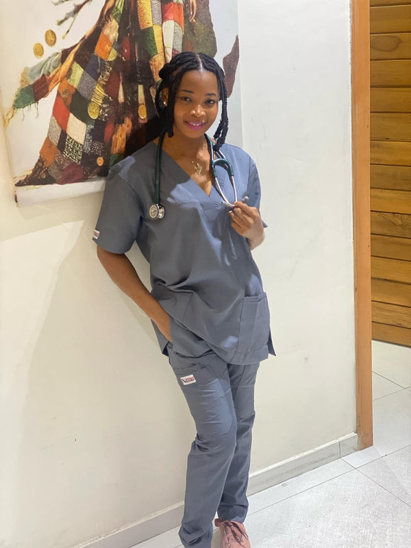Monochrome Scrub Top